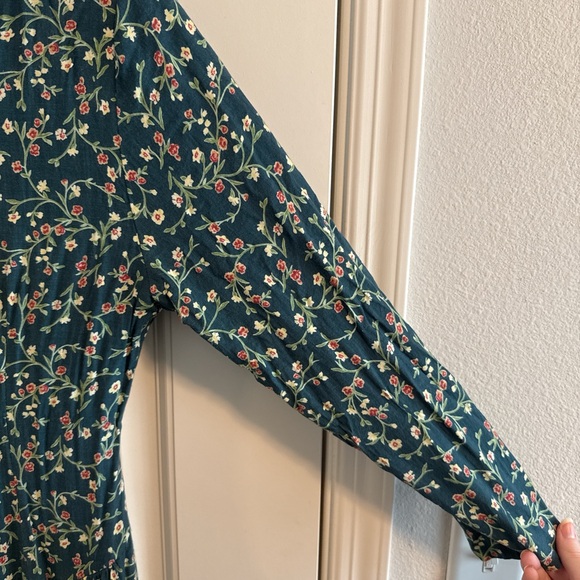 Vintage 80’s Harvest Time Women’s Floral Dress - Picture 3 of 8